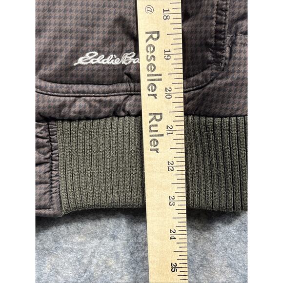 Women's Small‎ Eddie Bauer Premium Goose Down Vest Puffer Quilted Faux Fur Trim - Picture 9 of 11